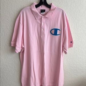 Champion Men's Pink Polo Shirt
